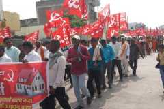 SDM office March on the issue of Gharkul in District Jalna Maharashtra